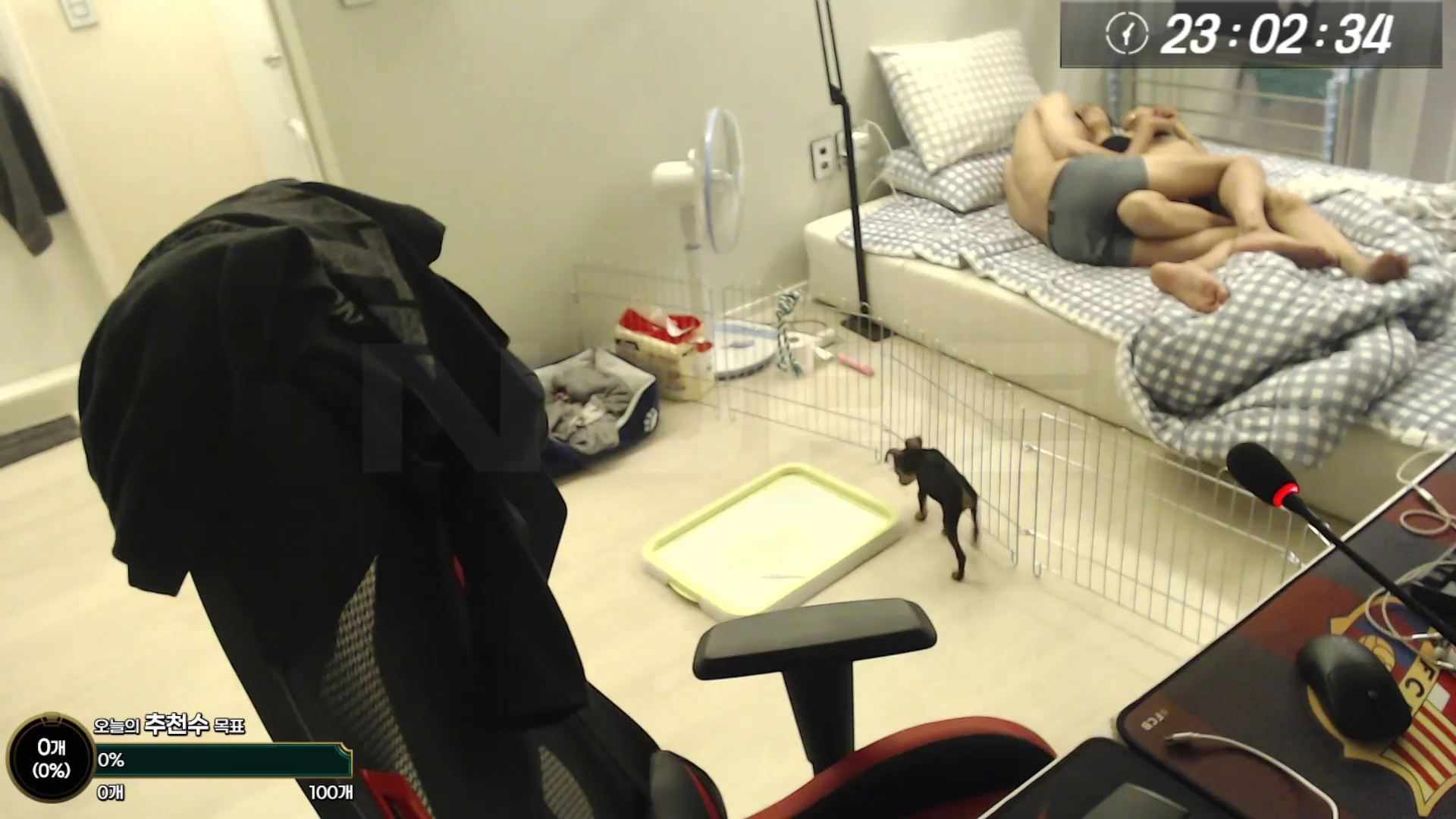 방종후에 방송용캠을 실수로 안 끔