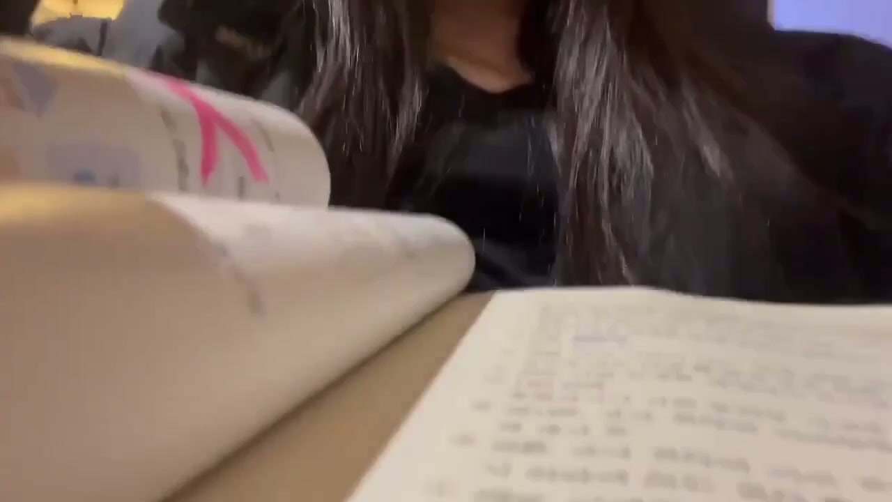 독서실에서 가슴까기