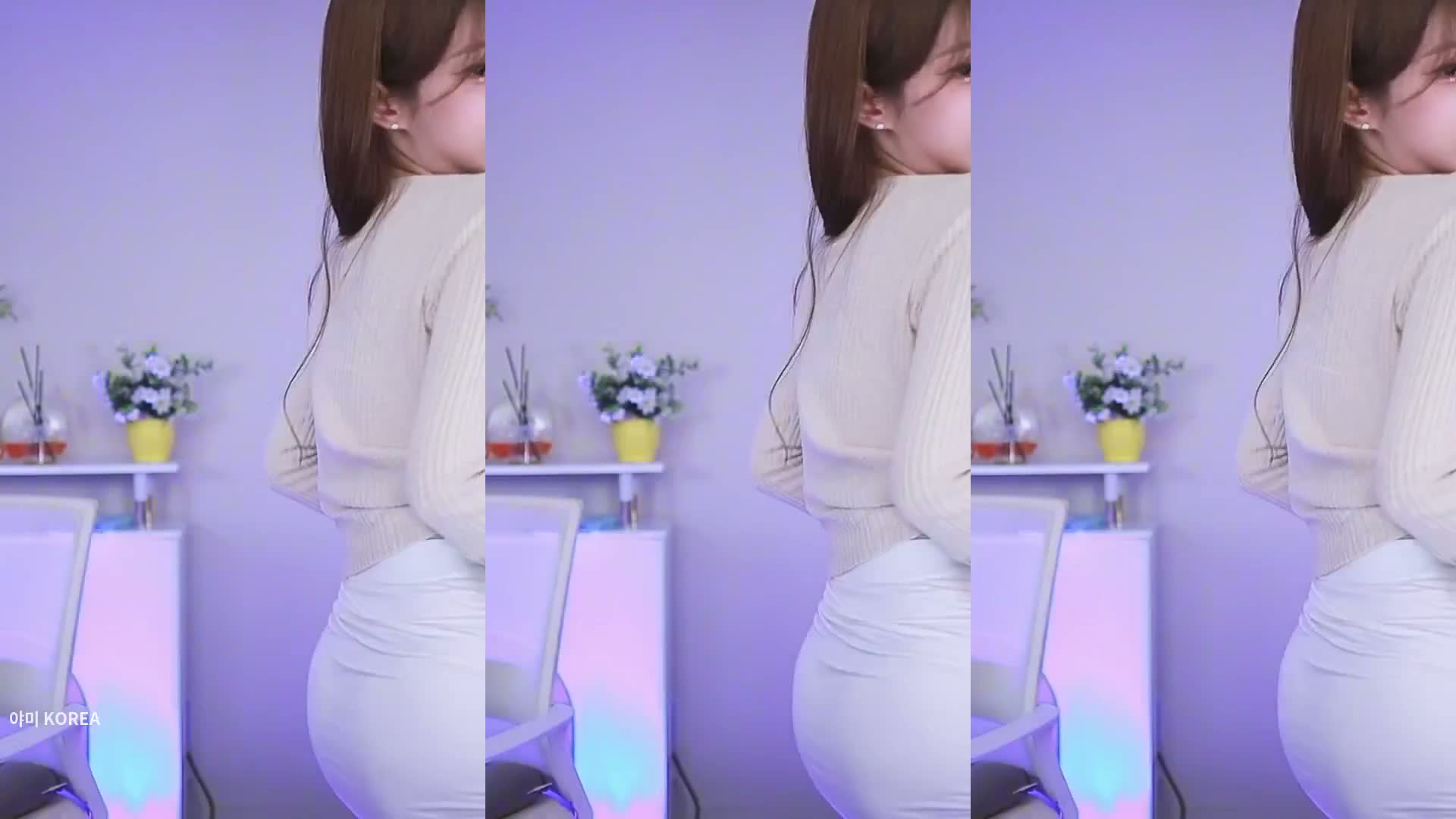 아프리카 BJ 서하빈 란제리 브라에 딱 붙는 치마 리액션 방송